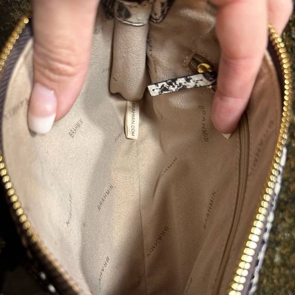 EUC Authentic Vintage Brahmin Python Snakeskin Wristlet Clutch Bag - Picture 12 of 15